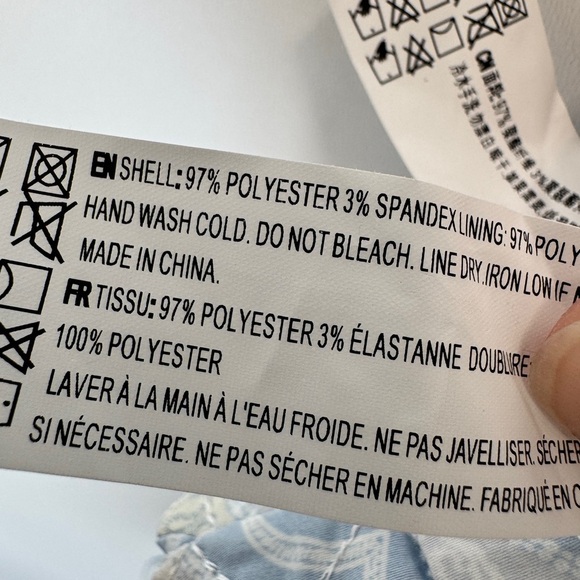 En Saison Quilted Shorts Blue - Picture 10 of 11